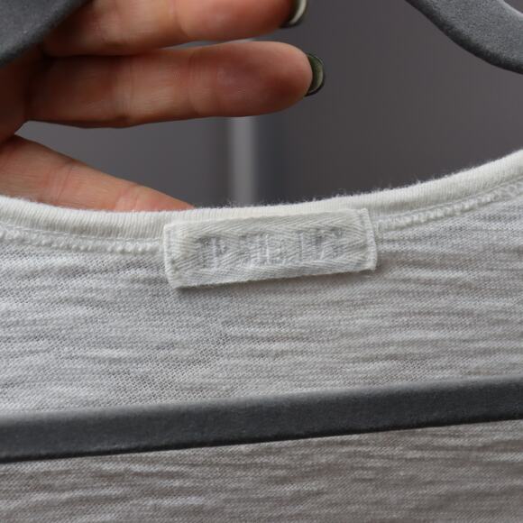 CP Shades 100% Cotton Long Sleeve Slub Tee Off White Size M Made in USA - Picture 3 of 4